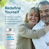 Suplemen NAD+ 1000mg Resveratrol Vitamin B3 TMG Permen Kunyah untuk Dewasa Anti-Penuaan Perbaikan Sel Energi Suplemen Herbal