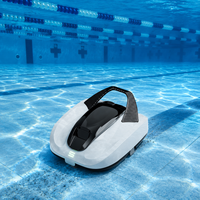 Nettoyeur de piscine robotisé sans fil le plus vendu, double moteur 550S, 5000 tr/min, filtre 10 à 100 μm, étanche IPX8 pour piscines domestiques