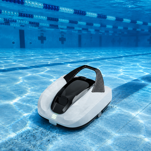 Limpiador Robótico de <span class=keywords><strong>Piscinas</strong></span> Inalámbrico Más Vendido, Motores Dobles 550S, 5000 rpm, Filtro de 10 a 100 μm, Resistente al Agua IPX8, para <span class=keywords><strong>Piscinas</strong></span> Domésticas - Product Image 1