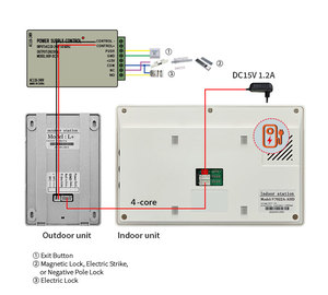 <span class=keywords><strong>4</strong></span> có dây Door chuông Kit căn hộ khách sạn PIR chuyển động tầm nhìn ban đêm 7inch TFT tuya <span class=keywords><strong>Video</strong></span> hệ thống <span class=keywords><strong>intercom</strong></span> Camera thông minh cửa điện thoại - Product Image 5