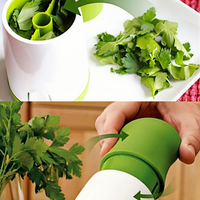Hachoir Manuel Multifonctionnel en Acier Inoxydable 304 pour Coriandre, Ail et Herbes, Rechargeable et Portable