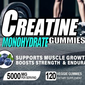 Integratore Pre-Allenamento OEM con Creatina Monoidrato in Gommose per Adulti, <span class=keywords><strong>BCAA</strong></span>, L-Carnitina, Taurina, Vitamina B12 per Gestione dell'Energia e Salute - Product Image 4
