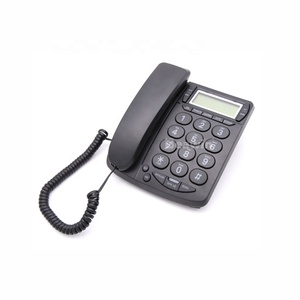 Téléphone filaire classique à gros boutons avec 2 groupes de touches mémoire à une <span class=keywords><strong>touche</strong></span> et identification de l'appelant pour personnes malvoyantes et personnes âgées - Product Image 2