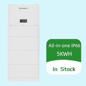 Système de batterie tout-en-un Growatt 5KWH LiFePO4 6000 cycles SPH/SPA 3000/3600/4000/4600/5000/5500/6000TL-HUB/AUB ALP 5.0L-E1 IP66 - Product Image 1