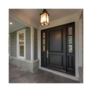 front entry doors with side fixed panels
