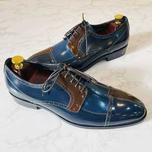 Nuevos Zapatos Casuales de Negocios para Hombre con Bloques de Color de Lujo - Calzado Formal de Cuero Genuino Suave y Moderno - Product Image 5