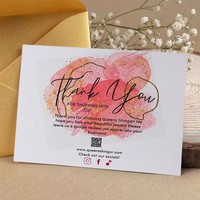 Biglietti di ringraziamento personalizzati ecologici per aziende, stampa di biglietti di auguri personalizzati per il packaging e-commerce e il riconoscimento dei clienti