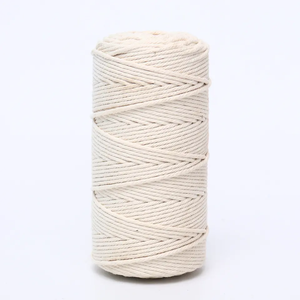 Chất Lượng Cao Macrame Dây <span class=keywords><strong>3Mm</strong></span> 100% Cotton Tự Nhiên Sợi Dây Thừng Sợi Dây Thừng Cho DIY Craft Đan - Product Image 2