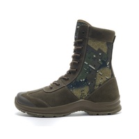 Vente en gros de bottes tactiques à coupe haute personnalisées pour hommes, chaussures d'extérieur plates, respirantes et antidérapantes, en nubuck artificiel