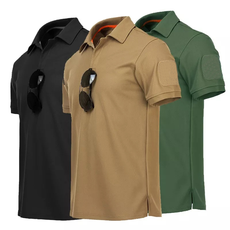 Custom Polo T Shirts Men Cotton High Quality Quick Dry Tactical Polos Short Sleeve Men's Polo Shirts