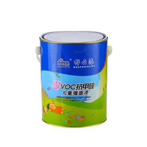 Kleurrijke Verf Voor Het Decoreren Van Kinderkamers Van Hoge Kwaliteit Formaldehyde-Vrije Geurloze Scrub-Resistente Kinderverf