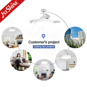 天井ファン1stshine Led子供部屋安全クールエアリモコン照明42インチ見えない天井ファン - Product Image 5