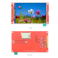 Layar Tampilan LCD 4.0 Inci SPI Serial 4 Kawat Modul Layar Warna Tanpa Sentuh Modul Tampilan TFT 480*320 Antarmuka ST7796S ILI9488
