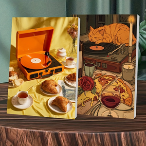 CHENSITORY Lot de 6 kits de peinture par numéros colorés, peintures à la main pour adultes, coloriage par numéros, décoration - Product Image 2