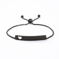 Bracelet réglable en acier inoxydable pour femme Ywyougang, 4 couleurs, 3 styles, chaîne coulissante anti-allergie, bijoux tendance