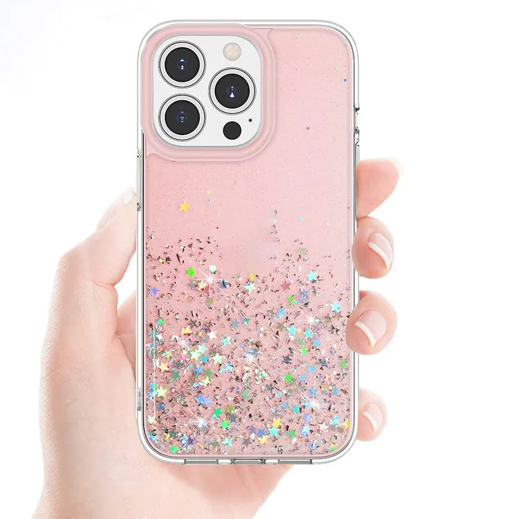 High Quality Shockproof Glitter Phone Case For Iphone 14 13 Pro Max 12 Cheap Color Changing Phone Case Logo