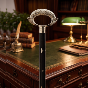 Canne en laiton massif de style nouveau avec poignée décorative pour collectionneurs, personnes âgées, décoration de la maison, support de marche - Product Image 1