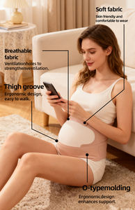 Ceinture de soutien abdominale et lombaire élastique et respirante pour femmes enceintes, réglable, pour le soutien de la colonne vertébrale - Product Image 3