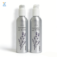 Bouteille en aluminium personnalisée de 200 ml, 250 ml, 330 ml avec pompe pingouin pour huile essentielle de lavande, lotion corporelle, recharge, boîte en aluminium imprimable