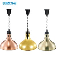 Lampe chauffante suspendue rétractable Heavybao pour équipement de restauration, lampe chauffante pour l'isolation des aliments en buffet