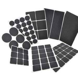 Customized Durable Anti Slip <b>Silicone</b> Sticky PU Gel Mat Self Adhesive Round Shape Rubber <b>Pad</b> for Furniture Table Chair Appliance - Product Image 1
