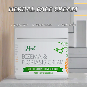 Crème <span class=keywords><strong>Visage</strong></span> Végane Hydratante et Nourrissante de Haute Qualité à l'Huile d'Arbre à Thé et au Miel Biologique, Spécialement Conçue pour l'Eczéma et le <span class=keywords><strong>Psoriasis</strong></span>, Marque Privée - Product Image 2