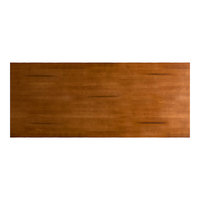 Ensemble table et chaises de restaurant 8 places, plateau en bois massif, pieds en métal, style antique, durable