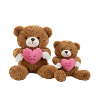 Cadeau de la Saint-Valentin, ours en peluche avec cœur, ours mignon en peluche pour petite amie, jouet en peluche en gros
