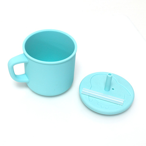 מזון כיתה סיליקון קש פעוט כוס עם קש תינוק כוס מזין אימון כוס - Product Image 6