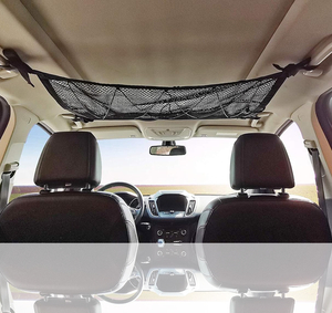 Haute qualité Double couche maille voiture toit stockage organisateur Polyester <span class=keywords><strong>plafond</strong></span> Cargo Net poche pour SUV camion intérieur accessoires - Product Image 2