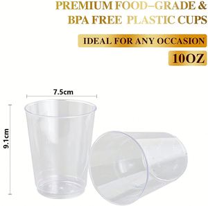 Verres à shot jetables en plastique PS OEM, paroi simple, 16 oz, écologiques, logo personnalisé pour événements - Product Image 3