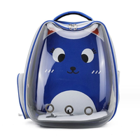 Sac à dos pliable pour animaux de compagnie OEM avec fenêtre transparente, grande capacité en Oxford pour le transport de chats et de chiens