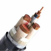 Cable de Alimentación Industrial de Bajo Voltaje YJV de 4 Núcleos, 4*70mm, Cobre, Aislamiento XLPE PVC, IP65, Sin Armadura