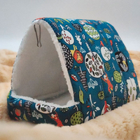 Lit de hamster confortable en peluche doux suspendu petit animal de compagnie lapin cochon d'inde maison pour cage