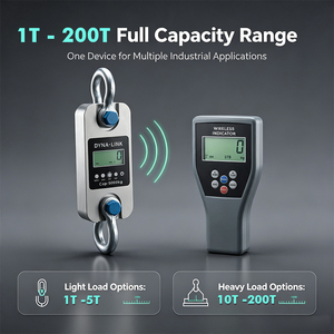 Dinamómetro inalámbrico LCD GWD200 para muelle y cañón, báscula digital para grú<span class=keywords><strong>a</strong></span>, celda de carga de 10, 30 y 50 toneladas - Product Image 1