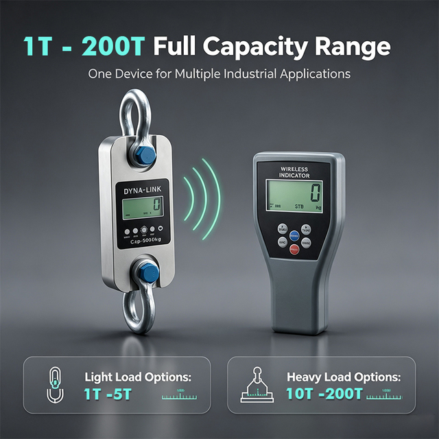 GWD200  Port Wharf LCD Wireless Dynamometer Crane Scale Digital Load Cell 10Ton 30Ton 50 Ton