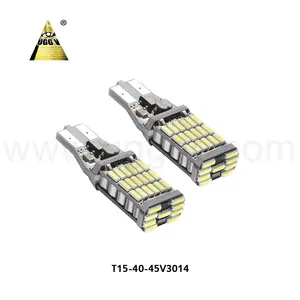 T15 921 W16W 45 SMD 4014 Canbus T10LED自動追加ブレーキランプバックアップリバースライトカーデイタイムランニングライトホワイト