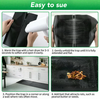 Meilleure plaque collante jetable pliable à colle solide pour souris et rats, répulsif efficace pour usage intérieur