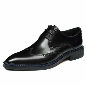 Zapatos Casuales de Hombre para Otoño 2026, de Alta Calidad, Talla Grande, Punta en Pico, de Cuero, Suela Suave Antideslizante, con Cordones, que Aumentan la Altura - Product Image 1