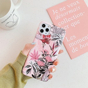 เคสโทรศัพท์กันกระแทก TPU แบบนิ่มลายดอกไม้ใบตอง,เคสลายใบตองสำหรับ Iphone 12 Pro Max