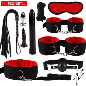 BDSM Contraintes Jouets Sexuels Adultes Roleplay Menottes En Cuir SM Kit Préliminaires Adulte Uniforme SM Produits Fouet Sexe <span class=keywords><strong>Bondage</strong></span> Pour Les Couples - Product Image 6