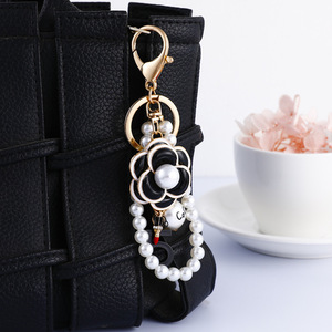 Kawaii Y2K Pearl <strong>Sakura</strong> <strong>Flowers</strong> Keychain Korean Metal <strong>Flower</strong> Bag Pendant Handbag Charms Sweet Girls Bag Hanging Decoration - Product Image 3
