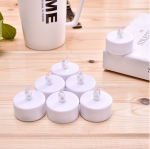 عرض خاص شموع خفيفة للشاي ليد عديمة اللهب شموع بساعة واقعية تعمل ببطارية مضيئة هدية موسمية ومهرجانات - Product Image 5