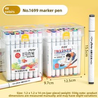 Marqueur double pointe à base d'eau YEKO YK-S489 – Cadeau idéal pour les élèves du primaire, fournitures scolaires, dessin, aquarelle, surlignage