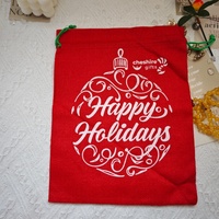 Sac en jute personnalisé avec logo imprimé, cordon de serrage, pour ranger les jouets en peluche, les cosmétiques, les poupées en tissu, pochette en toile de jute naturelle, sac cadeau personnalisé