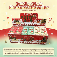 Bâton de beurre de Noël en plastique souple à rebond lent, jouet anti-stress réaliste, cadeau sensoriel alimentaire pour garçons et filles de 14 ans et plus
