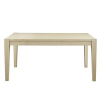 Table à manger en bois de chêne massif, style campagnard américain, extensible, personnalisable, luxueuse et confortable pour la salle à manger
