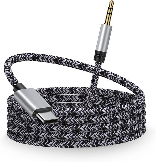 USB C Aux CableType C to 3.5MM Jack Audio Adapter Auxiliary Cord for Car for iphone 15 16 for samsung