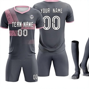 Vente en gros de maillots de football personnalisés pas chers pour adultes, ensemble complet, imperméable, écologique, respirant, séchage rapide, pour l'hiver - Product Image 1