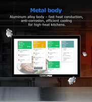 Système de point de vente pour partenaire de fabrication, moniteur d'affichage de cuisine KDS, 21,5, 23,6, 27 pouces, écran tactile étanche et résistant à l'huile, support VESA